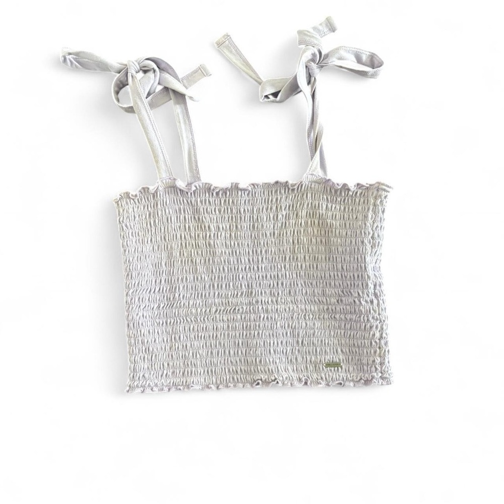 Hollister Light Purple Smocked Top
